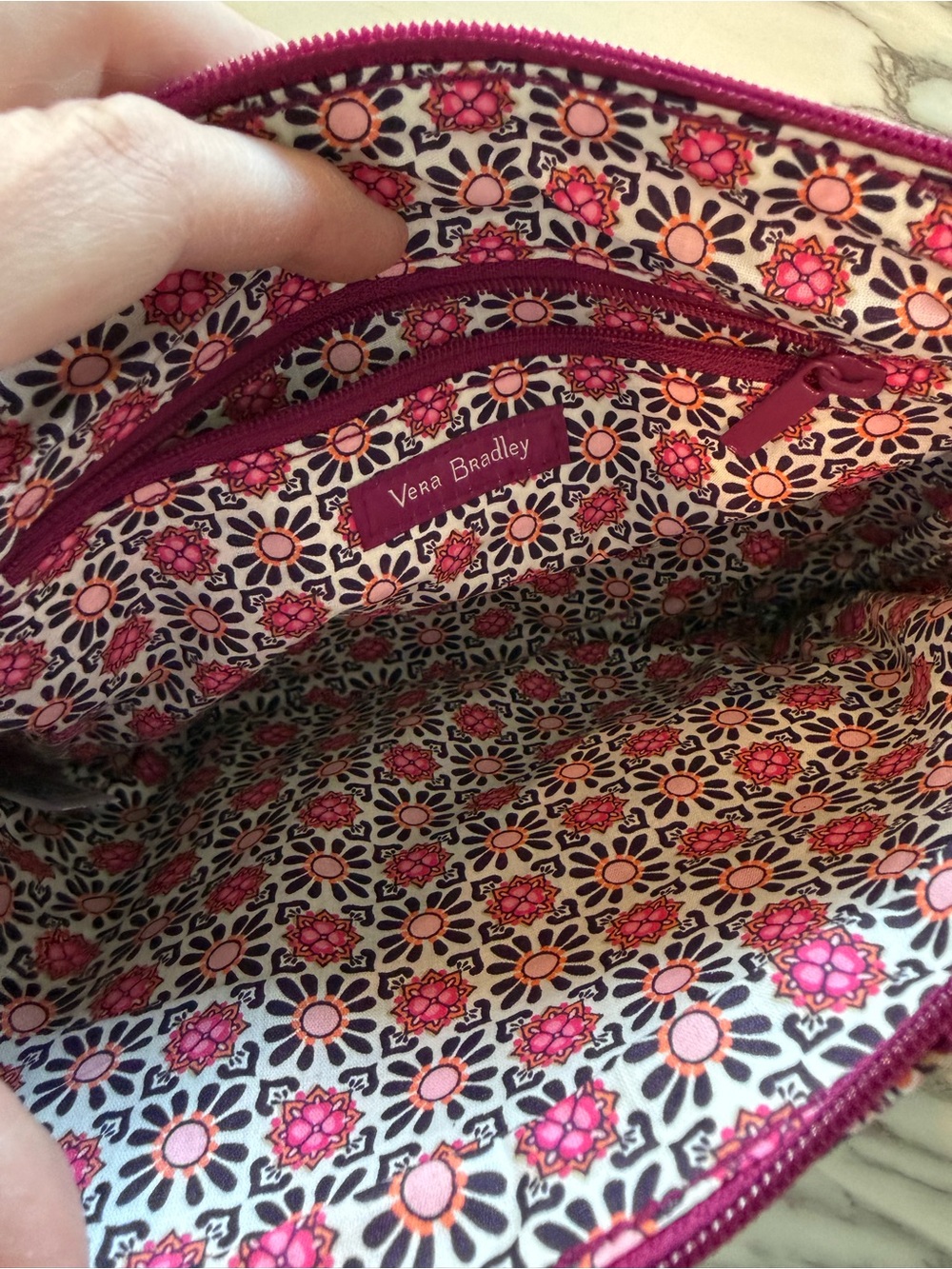Vera Bradley Crossbody Floral Pink - Picture 6 of 12